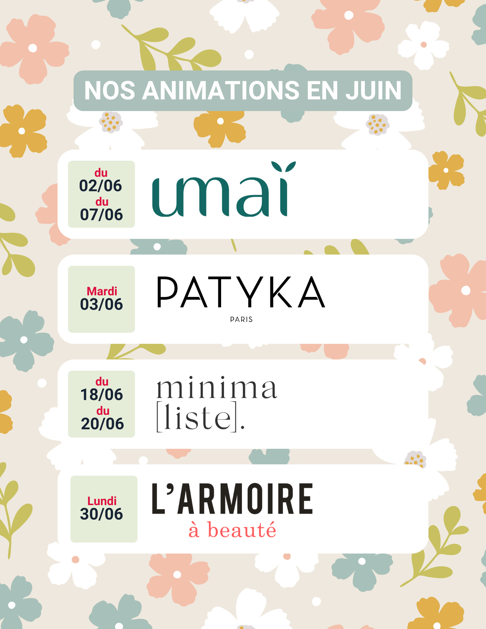 animation juin